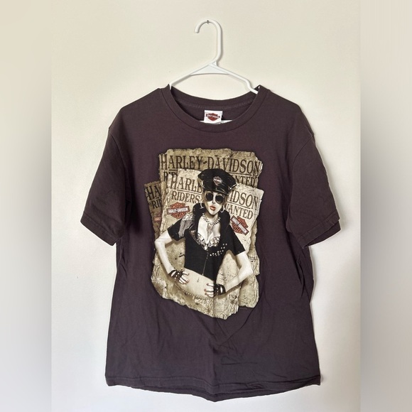 Harley Davidson Woman Rider Rocky London, Ontario Tshirt - Picture 1 of 7